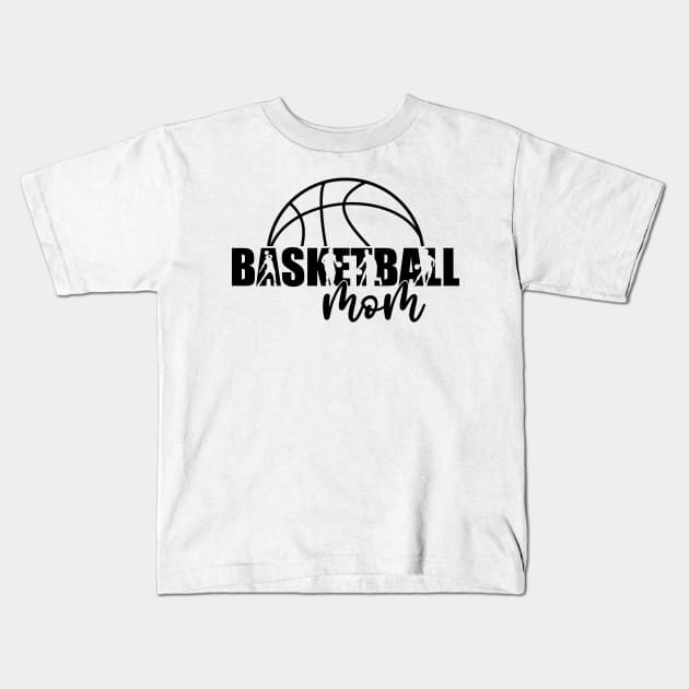 Basketball Mom Shirt Kids T-Shirt by SeleART